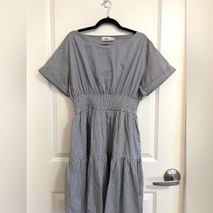 Navy and white striped Vineyard Vines dress